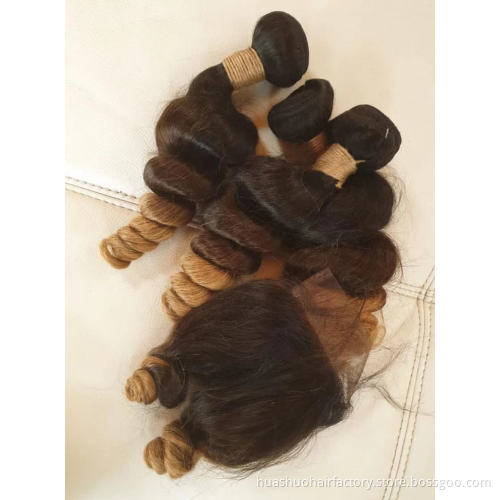 100% Unprocessed from 1 Donor  No Tangle No Shed Ombre Body Wave Bundles Virgin Peruvian Hair
